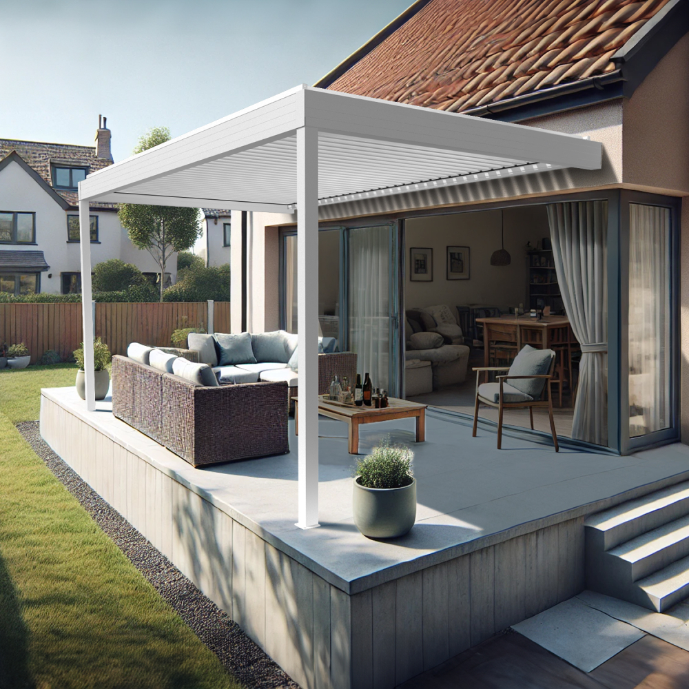 KOKOON 3 - Pérgola bioclimática perpendicular adosada Sunstyl España - 2